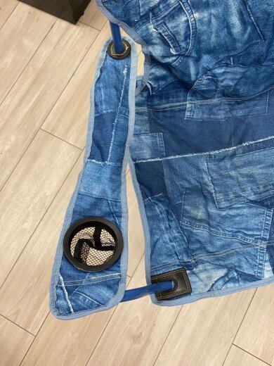 商品画像：ﾘｿﾞｰﾄﾁｪｱﾃﾞﾆﾑ チェア/1人用/BLU/リゾートチェアデニム 5