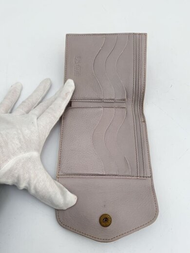 商品画像：2つ折り財布/レザー/GRY/無地/メンズ 4