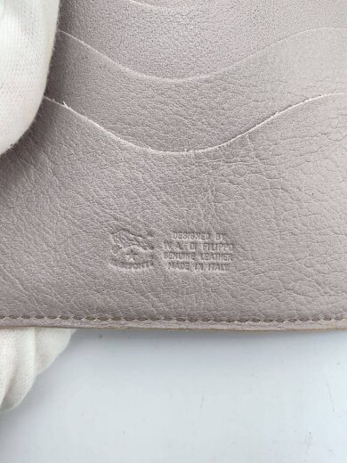 商品画像：2つ折り財布/レザー/GRY/無地/メンズ 7