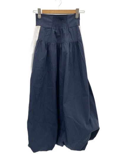 商品画像：ロングスカート/O/コットン/NVY/無地/61-27-1150-370 1