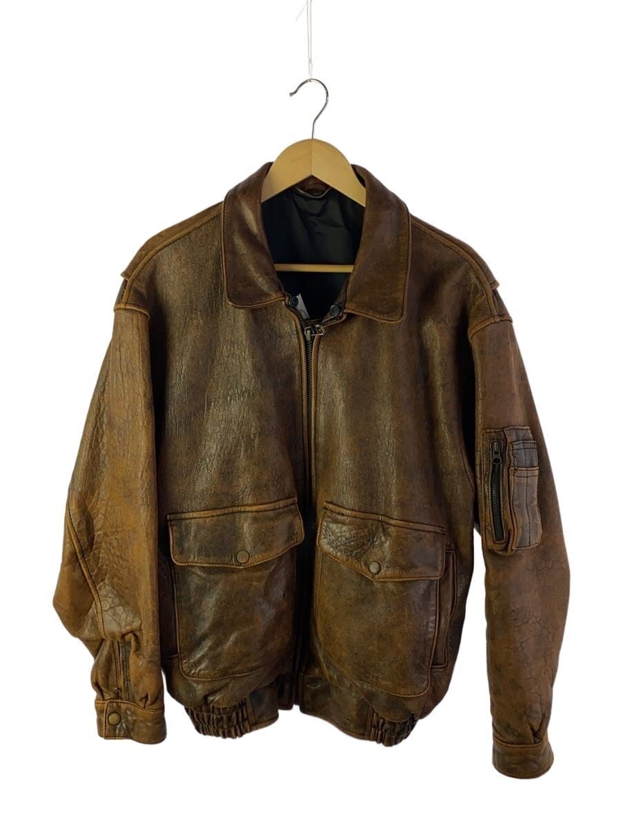 その他ブランド / レザージャケット・ブルゾン/L/羊革/BRW/無地/TB315