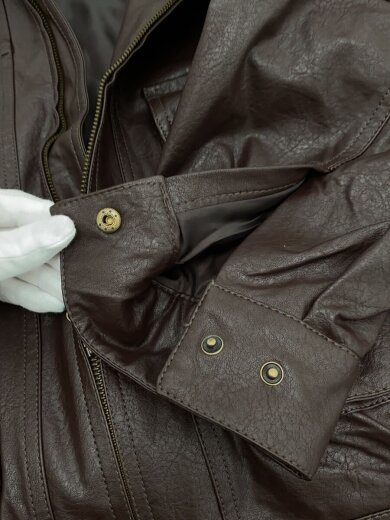 商品画像：レザージャケット・ブルゾン/FREE/フェイクレザー/BRW/1153248901462 8