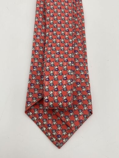 商品画像：クラヴァット・モンキー8CM_RED/シルク/RED/メンズ// 2