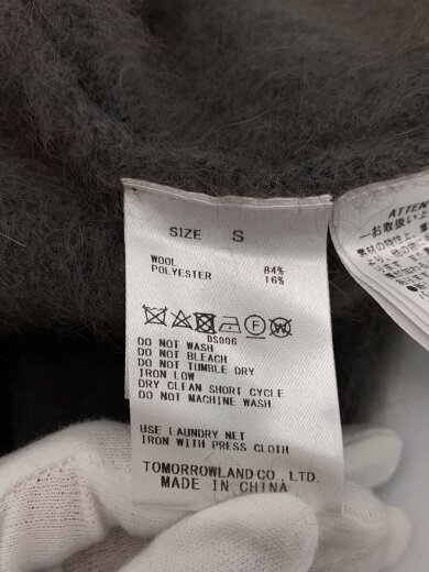 商品画像：ニットベスト(薄手)/S/ウール/GRY/11-02-34-02001 4