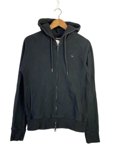 商品画像：ジップパーカー/M/コットン/BLK/USO-25067// 1