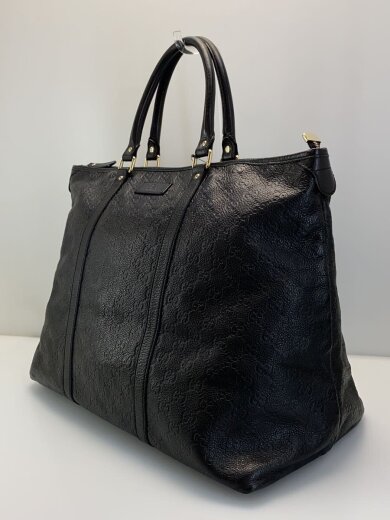 商品画像：トートバッグ_グッチシマ/レザー/BLK 2