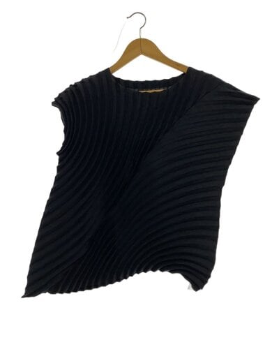 商品画像：ノースリーブカットソー/2/ポリエステル/BLK/無地/IM03FJ120 1