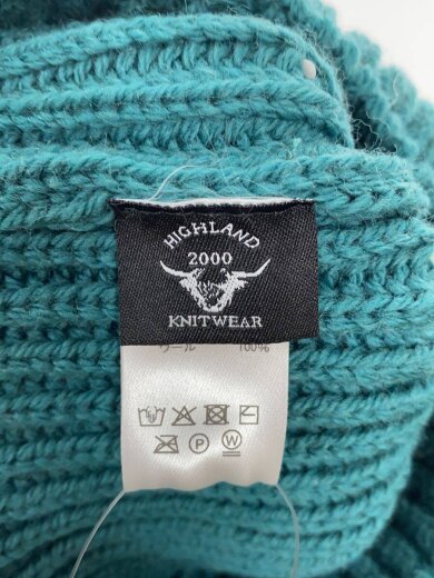 商品画像：ニットキャップ/FREE/ウール/GRN/無地/レディース/25-095-610-0035-3-0 4