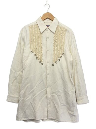 商品画像：長袖シャツ/3/コットン/IVO/無地/945-74ts131-1// 1