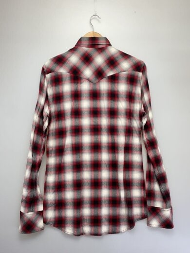 商品画像：長袖シャツ/M/レーヨン/マルチカラー/チェック/4ah-2022// 2