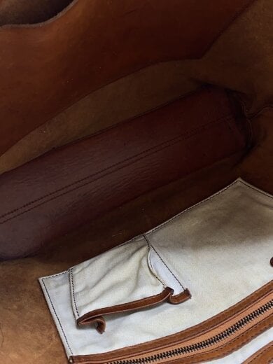 商品画像：トートバッグ/レザー/BRW/無地 6