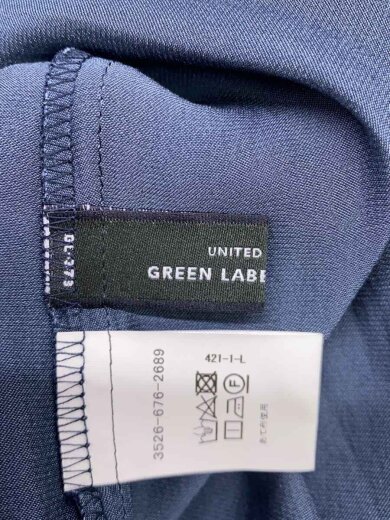 商品画像：長袖ワンピース/--/ポリエステル/NVY/無地/3526-676-2689// 3