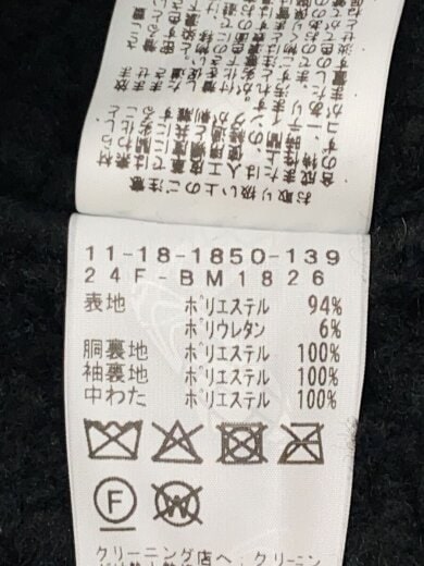 商品画像：ダブルライダースジャケット/M/ポリエステル/BLK/無地/11-18-1850-139// 5