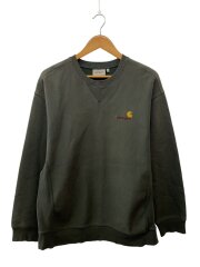 AMERICAN SCRIPT SWEAT/L/コットン/グリーン