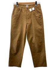 90s/パンツ/46/コットン/ベージュ/ヘリンボーン