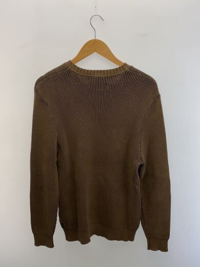 商品画像：ポリッシングコットンクルーネック セーター/XL/コットン/ブラウン/UK25 2