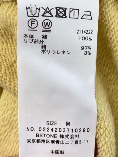 商品画像：NEW LOGO SWEAT TOP/スウェット/M/コットン/YLW/0224203710280 4