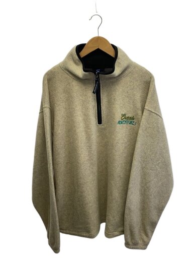 商品画像：フリースジャケット/XL/ポリエステル/ベージュ 1