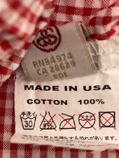 商品画像：00s/半袖シャツ/M/コットン/ピンク/チェック 4