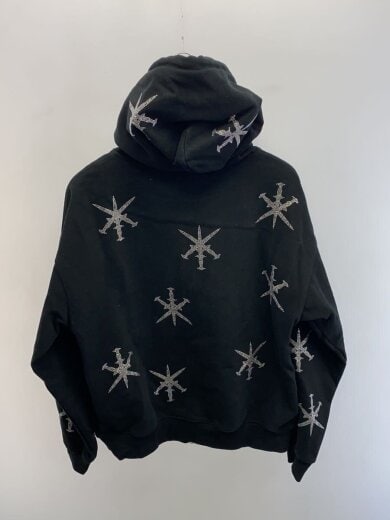 商品画像：ダガークロスラインジップパーカー/S/コットン/ブラック 2