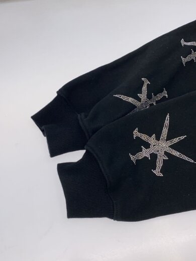 商品画像：ダガークロスラインジップパーカー/S/コットン/ブラック 5