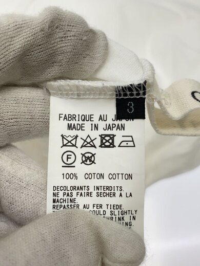 商品画像：段違いカットソー/3/コットン/ホワイト/GA-T08-040 4