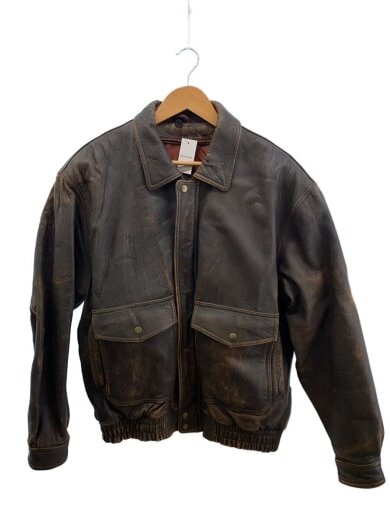 商品画像：THE GREAT ESCAPE/レザージャケット/羊革/ブラウン/状態考慮/ライナー欠品 1