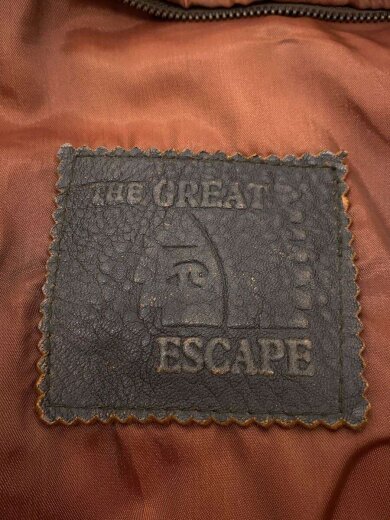 商品画像：THE GREAT ESCAPE/レザージャケット/羊革/ブラウン/状態考慮/ライナー欠品 3