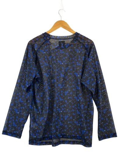 商品画像：長袖Tシャツ/M/ポリエステル/ブラック/花柄/MR170 2