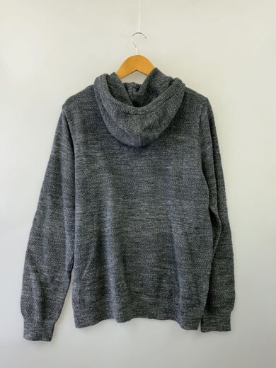 商品画像：ニットフーディー/L/コットン/グレー 2