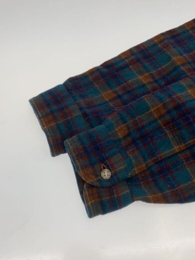 商品画像：70s/USA製/長袖シャツ/L/ウール/GRN/チェック 4