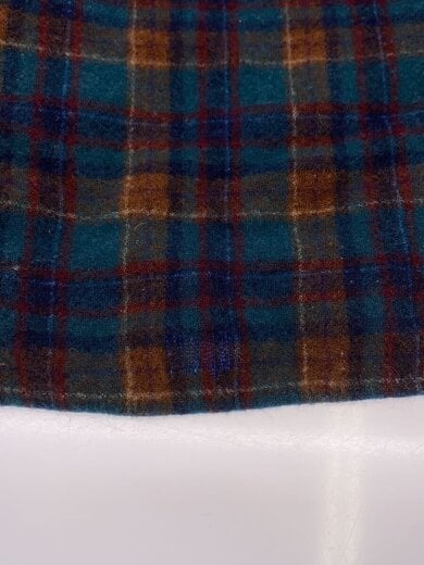 商品画像：70s/USA製/長袖シャツ/L/ウール/GRN/チェック 6