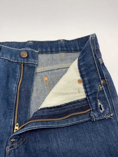 商品画像：70s/ブーツカット/デニムパンツ/コットン/インディゴ/裾カット有 3