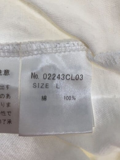 商品画像：長袖Tシャツ/L/コットン/WHT/02243CL03// 4