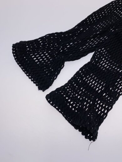 商品画像：FISHNET EARHOOK HI-NECK TOP/L/コットン/BLK/5B002-0221-32// 5