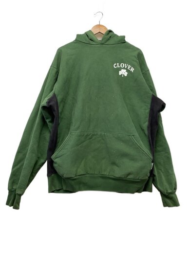 商品画像：00s/USA製/リバースタイプ/プルオーバーパーカー/XXL/コットン/グリーン 1
