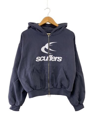 商品画像：SCUFFERS/Logo Navy Zipped Hoodie/ジップパーカー/S/コットン/BLU 1
