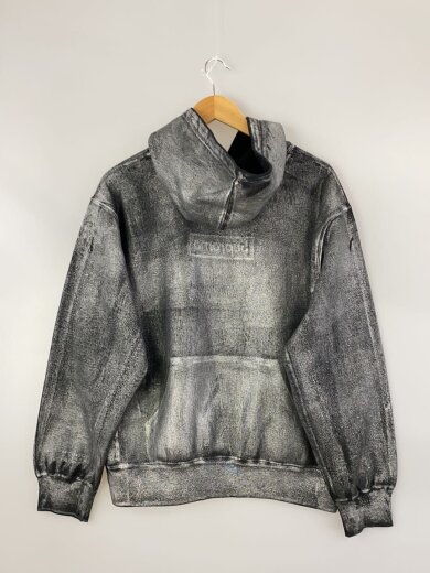 商品画像：24SS/Foil Box Logo Hooded Sweatshirt/S/コットン/ブラック// 2