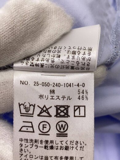 商品画像：25AW/イージーケアコットンスキッパーシャツ/FREE/コットン/BLU/25050240104140// 4