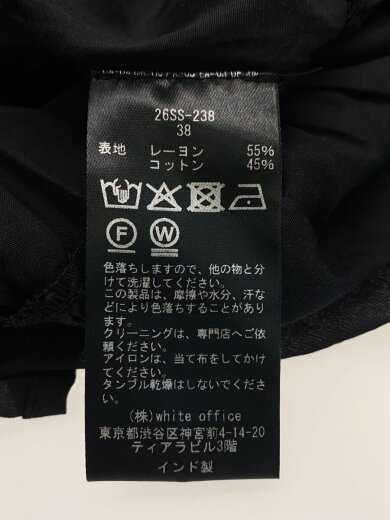 商品画像：26SS/Sushi Voile Tiered Skirt/ロングスカート/38/レーヨン/ブラック 5