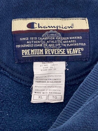 商品画像：00s/PREMIUM REVERSE WEAVE/スウェット/XL/コットン/NVY/シミ有 3