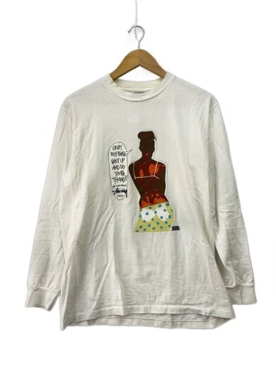 商品画像：00s/USA製/FPAR ビッグボーイ/長袖Tシャツ/M/コットン/WHT/首元汚れ有 1