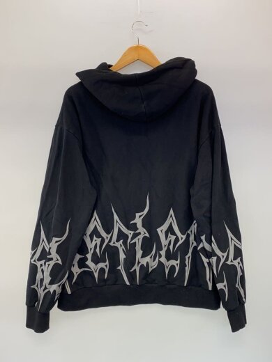商品画像：ジップパーカー/FREE/コットン/BLK/RF22-E01/汚れ有 2