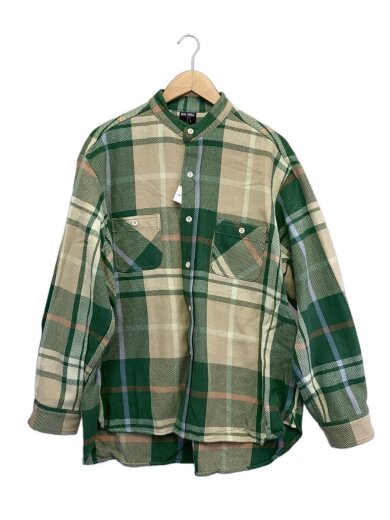 商品画像：ネルシャツ/L/コットン/GRN/チェック/BMCP-21SS01 1