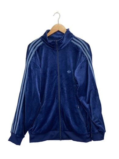 画像：adidasベロアトラックジャケット/ジャージ/M/ポリエステル/ブルー/JM2269//1