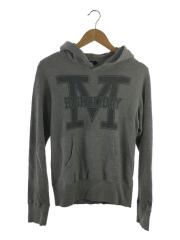 ダメージ加工パーカー/L/コットン/GRY/TSW-F16SP02