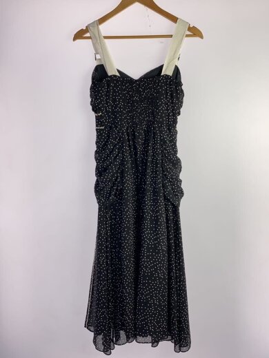 商品画像：ノースリーブワンピース/FREE/ポリエステル/BLK/ドット/181-51003-6 2