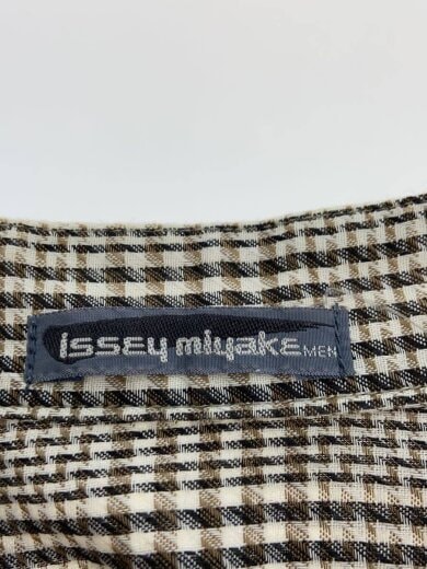 商品画像：80s/筆タグ/千鳥格子柄/長袖シャツ/L/コットン/KHK/チェック/LG11027 3