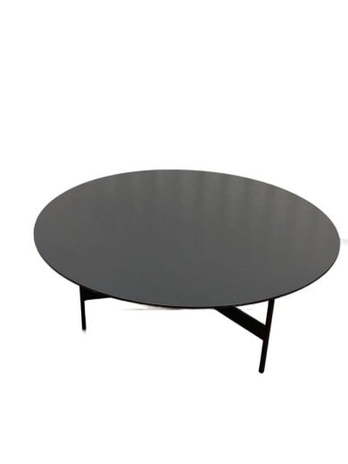 商品画像：ラウンドテーブル/合板/BLK/Tess/HIT-233 1