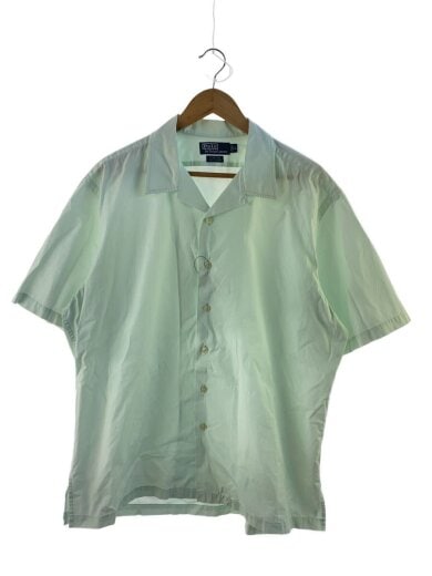 商品画像：CLAYTON/開襟/オープンカラー/ポニーなし/半袖シャツ/LL/コットン/GRN/無地 1